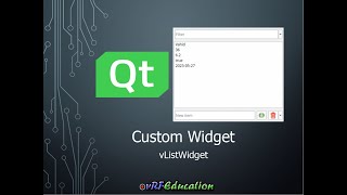 Qt Custom Widget  vListWidget [upl. by Ithnan628]