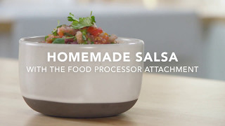 Homemade Salsa Recipe with the KitchenAid® Food Processor Attachment [upl. by Tcideneb738]