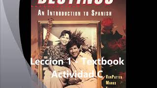 Destinos Lección 1 Textbook [upl. by Fitzpatrick212]