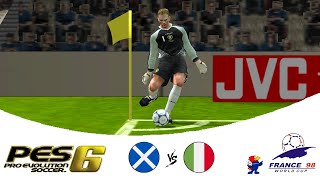 🏆⚽️🎮 ESCÓCIA X ITÁLIA  COPA DO MUNDO DE 1998  PRO EVOLUTION SOCCER 6  EP24 🏴󠁧󠁢󠁳󠁣󠁴󠁿 x 🇮🇹 [upl. by Vaclav]