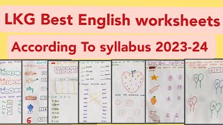 LKG Class Best English worksheetsLKG Syllabus English 202324 LKG English worksheets [upl. by Bannasch84]