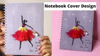 DIY Notebook Cover Making Idea Easy Book Cover Design How to Make Book Cover at Home [upl. by Ardrey]