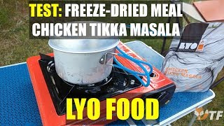 Test of Freezedried meal chicken tikka masala  LYO FOOD [upl. by Deehan]