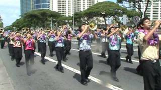 Aloha Week Parade 2009 Moanalua High School Menehune Marching Band [upl. by Aseret]