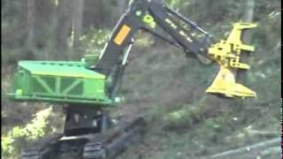 Feller Buncher John Deere 959J [upl. by Nehtan910]