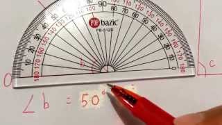 How to measure angles using a protractor with super helpful tip [upl. by Larina534]