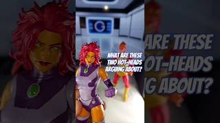 👀 Watch FIRESTORM burn STARFIRE  DCU superhero toy videos mcfarlanetoys dcmultiverse stopmotion [upl. by Ebarta]