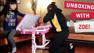 UNBOXING amp ASSEMBLING PrimeCables® ERGO HEIGHT ADJUSTABLE CHILDRENS DESK AND CHAIR SET [upl. by Adon]