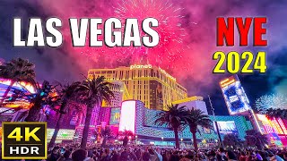 Las Vegas New Years Eve 2024 Walk  December 31 2023  Las Vegas Strip [upl. by Zeb]