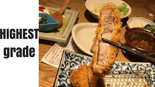 TOKYO  EP 17  Highest Grade Tonkatsu Pork Cutlet in Mitsukoshi Ginza Japan  Anzu Restaurant [upl. by Tezil814]