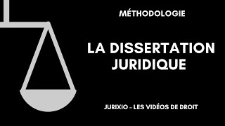 La dissertation juridique  Trouver le plan 6 [upl. by Ruthi527]