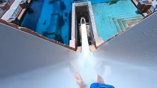 Leap of Faith Water Slide at Atlantis Bahamas [upl. by Gnes]