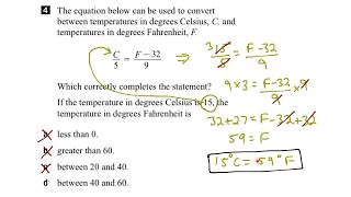 EQAO Grade 9 Academic Math 2017 Question 4 Solution [upl. by Youngran869]