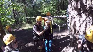 Ziplining seniors at Tree to Tree Aerial Adventure Park [upl. by Luapsemaj713]