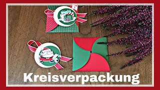 ADVENTSKALENDER 1 VERPACKUNG KREISVERPACKUNG DEUTSCH ANLEITUNG TUTORIAL STAMPINUP [upl. by Garret]