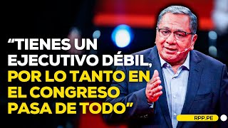 Carlos Anderson responde a las críticas de Julio Velarde al Congreso [upl. by Gnet]