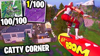 I Got 100 Fans to Compete by ONLY Landing at CATTY CORNER [upl. by Iny]