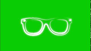 led glasses  Green Screen [upl. by Ariaes]