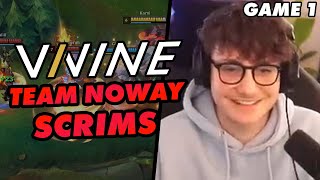 TEAM NOWAY VS TEAM BAUSFFS  VININE CUP SCRIMS  Game 1 [upl. by Gilcrest]