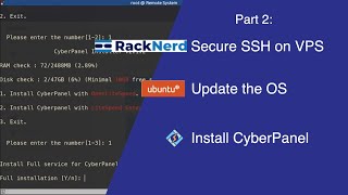 Secure SSH on your VPS Update the OS and Install CyberPanel Part 2 of 4 [upl. by Uzia]