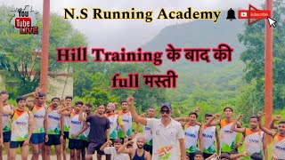 Hill Training के बाद की full मस्ती enjoyment running motivation athletics army enjoy [upl. by Eegnat]