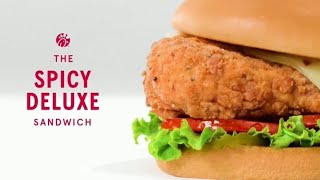 ChickfilA Commercial 2024  USA • Spicy Deluxe Sandwich [upl. by Kolodgie]