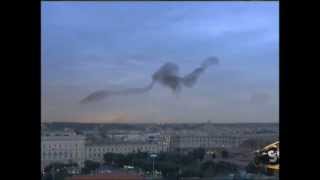 Swarming Starlings in Rome [upl. by Slavin]