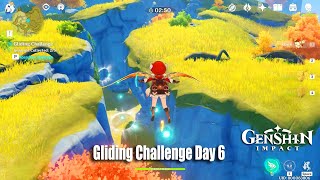 Genshin Impact  Gliding Challenge Day 6 Explosions in The Sky Gameplay Guide [upl. by Minne610]