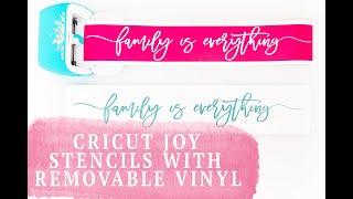 Cricut Joy Stencils With Removable Vinyl  Continuous Cutting [upl. by Retsek]