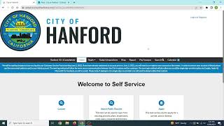 Hanford HowTo Register for a City of Hanford SelfService Account [upl. by Bolling]