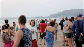 Sunset Arambol Beach Goa India 13022013 Part 1 [upl. by Hinze]