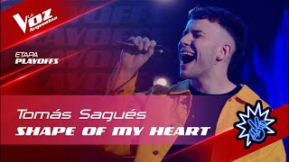 TeamLali  Tomás Sagués  “Shape of My Heart”  Playoffs  La Voz Argentina 2022 [upl. by Haskell]