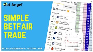 Betfair trading  A simple preoff horse racing trade  Fully explained [upl. by Vaas]