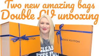 DOUBLE LV UNBOXING TWO NEW AMAZING BAGS [upl. by Edmea]