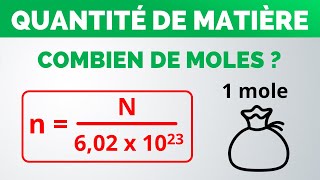 Comment calculer le nombre de MOLES   PhysiqueChimie lycée [upl. by Marchelle717]