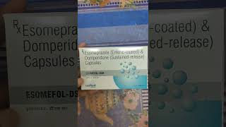 EsomefolDSR CapsuleEsomeprazole Enteric Coated amp Domperidone Sustainedrelease Capsule [upl. by Ahsilram52]