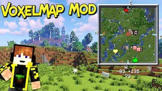 VoxelMap Mod  Mini Mapa Para Tus Aventuras  Fabric  Minecraft 1142 – 1144  Review Español [upl. by Attikram]