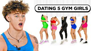 Blind Dating 5 Girls By Gym Outfit [upl. by Tayler]