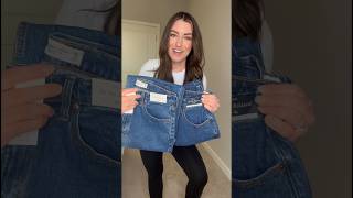 Abercrombie Jeans Curve Love vs Regular abercrombie jeans ootd outfit outfitideas shortsclip [upl. by Sokin]