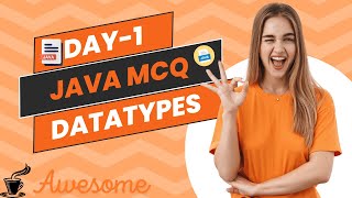 Day1  Java MCQ 21  30 datatypes trending coding programming java company [upl. by Elfrida475]