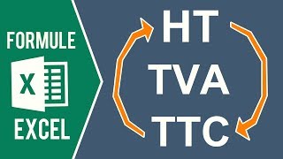 EXCEL  CALCUL DE LA TVA Retrouver les montants HT et TTC [upl. by Nevet]