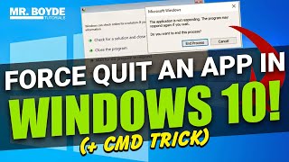 How to Force Quit an App in Windows 10 [upl. by Swithbart992]