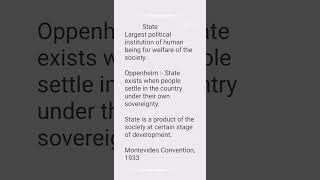 Meaning of State under Public International Law  Oppenheim  Machiavelli  Montevideo Convention [upl. by Ayin]