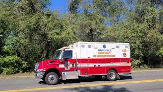 Fairfax County Fire amp Rescue Department Ambulance 409 Responding 1092024 [upl. by Vastha]