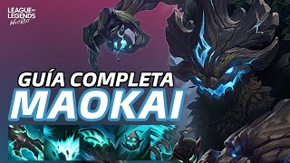 GUÍA COMPLETA DE MAOKAI EN WILD RIFT HABILIDADES COMBOS BUILDS PRO TIPS JUGABILIDAD Y MÁS [upl. by High814]