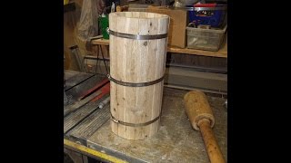 Making a Small Oak Barrel [upl. by Mccormick849]