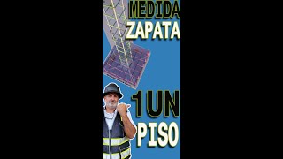 Medidas de Zapata para casa de 1 un piso shorts [upl. by Werda176]