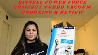 Bissell Power Force Compact Turbo Vacuum Unboxing amp Review [upl. by Aicitan]