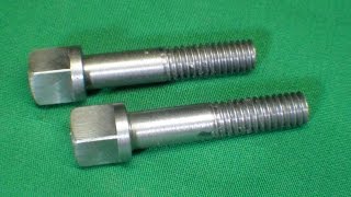 TIPS 369 How to Make Square Headed Tool Post Screws tubalcain [upl. by Iny886]