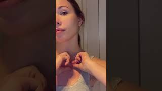 Neckline deep tissue lifting drainage lymphatic massage [upl. by Ydnys626]